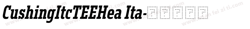 CushingItcTEEHea Ita字体转换